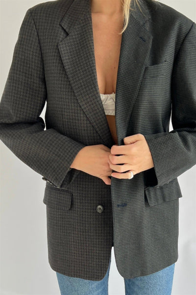 Vintage Contrasted Blazer CB537 Size 36