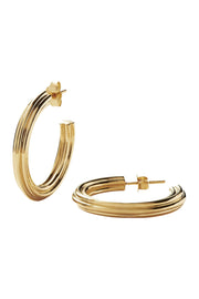 Ridge Large Hoop Earrings
