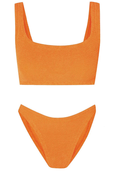Xandra Crinkle Bikini Orange