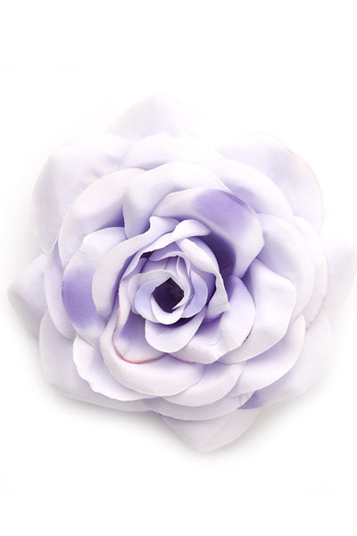 Big Rose Hair Clasp Lavender