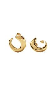 Molten Open Stud Earrings