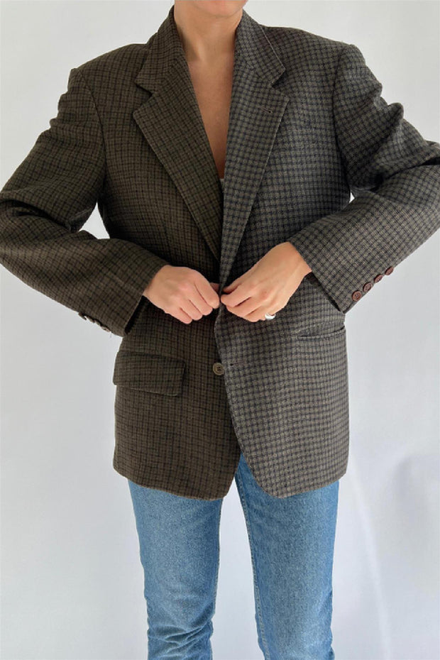 Vintage Contrasted Blazer CB572 Size 38
