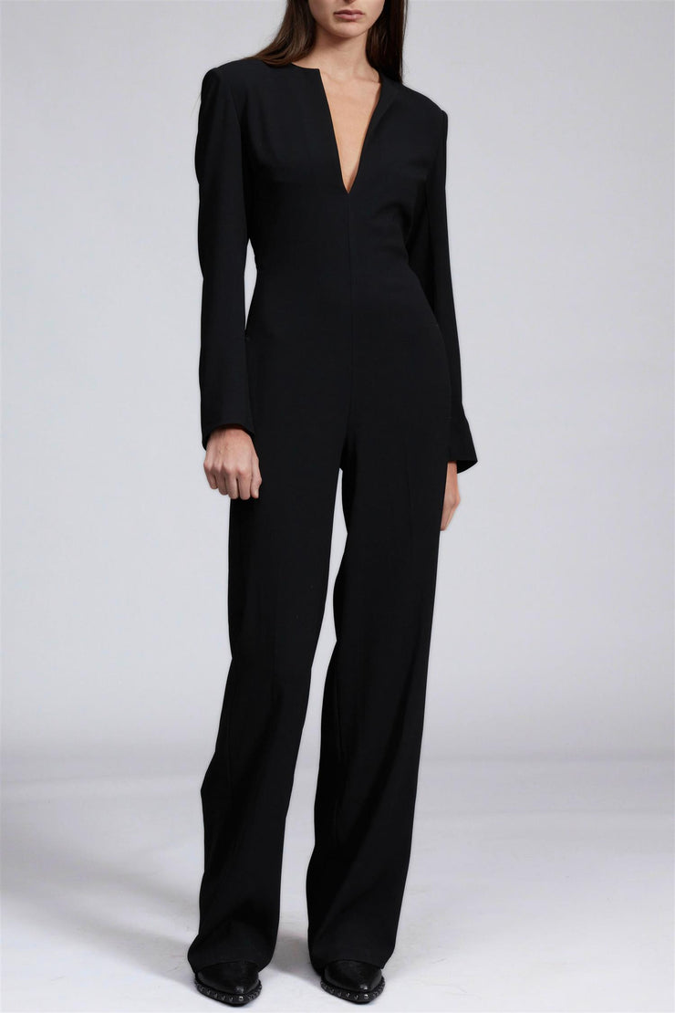 Sonia Japanese Crepe Jumpsuit Black
