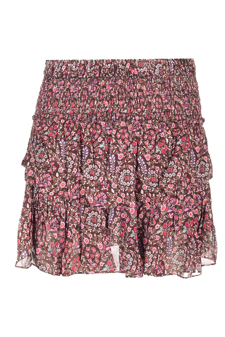 Hilari Paisley Georget Skirt Brown