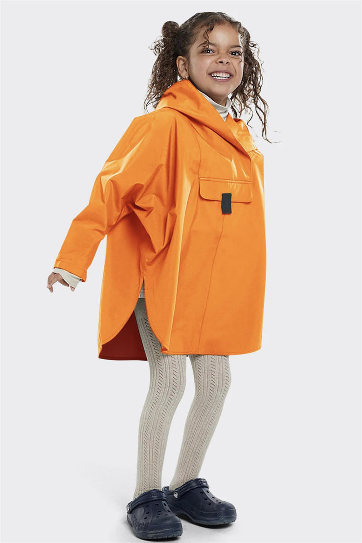 Kid's Bergen Mini Poncho Russet Orange