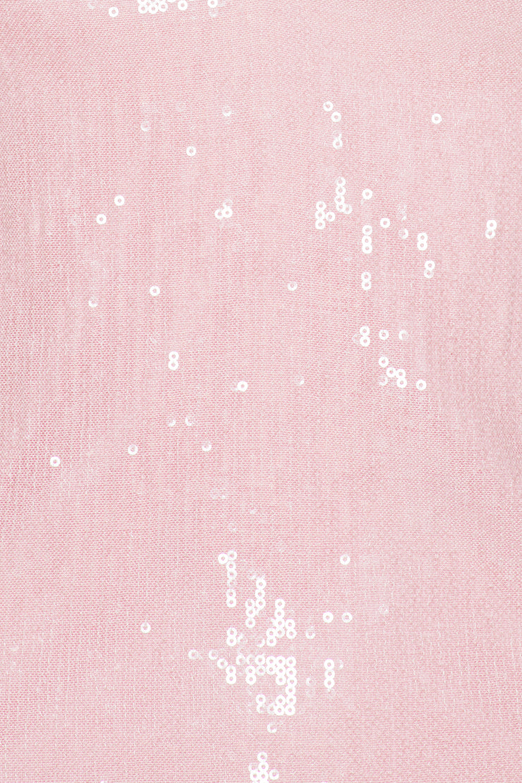 Kia Sequin Halterneck Top Pink Orchid