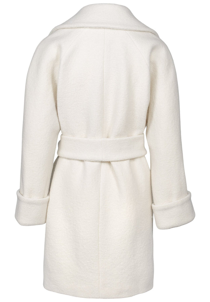 Wool Coat Mid White