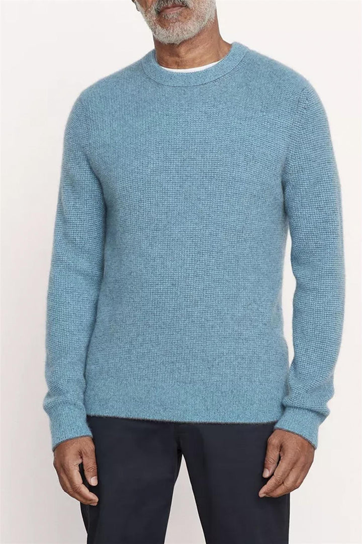 Men's Boiled Cashmere Thermal Crew Fountain Combo
