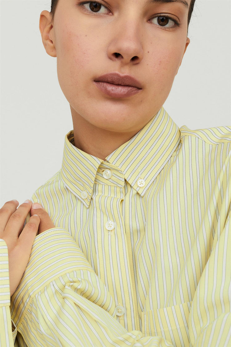 William Shirt Muted Yellow Stripe
