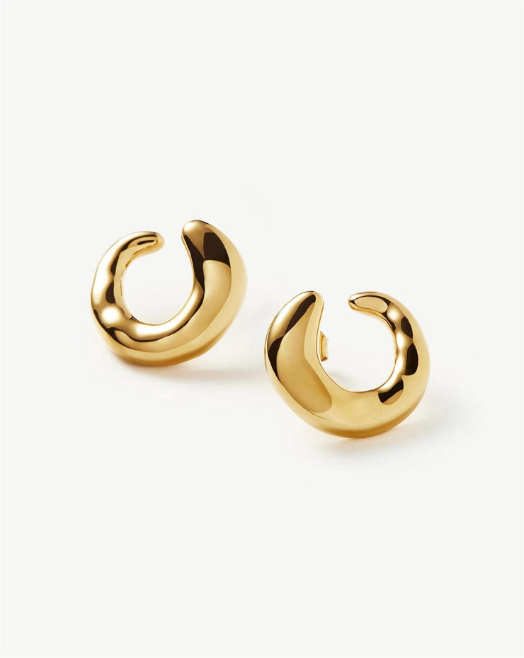 Molten Open Stud Earrings