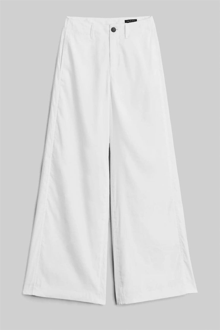 Sofie Wide Leg Linen Pants White