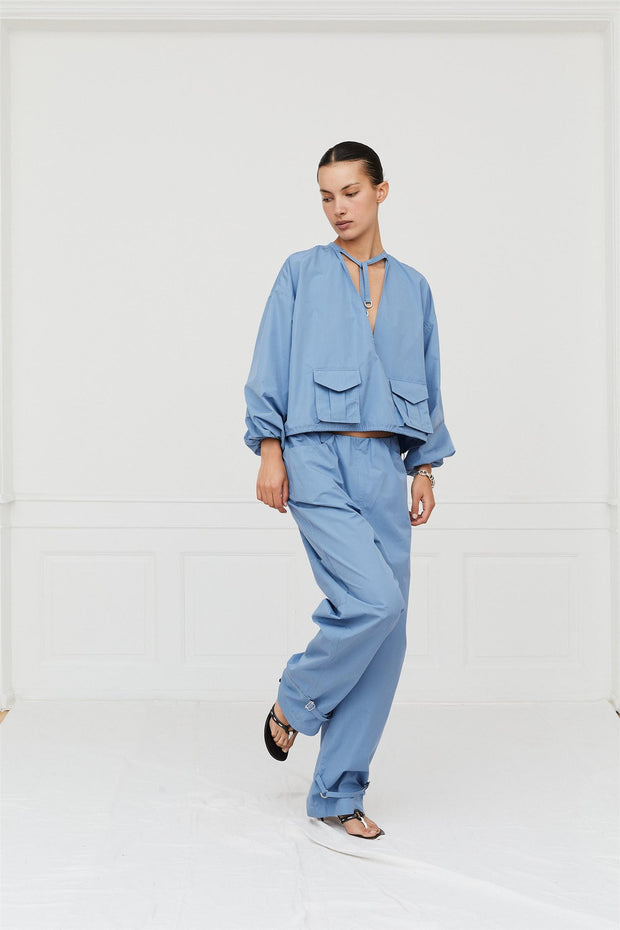 Bini Cargo Pants Pigeon Blue