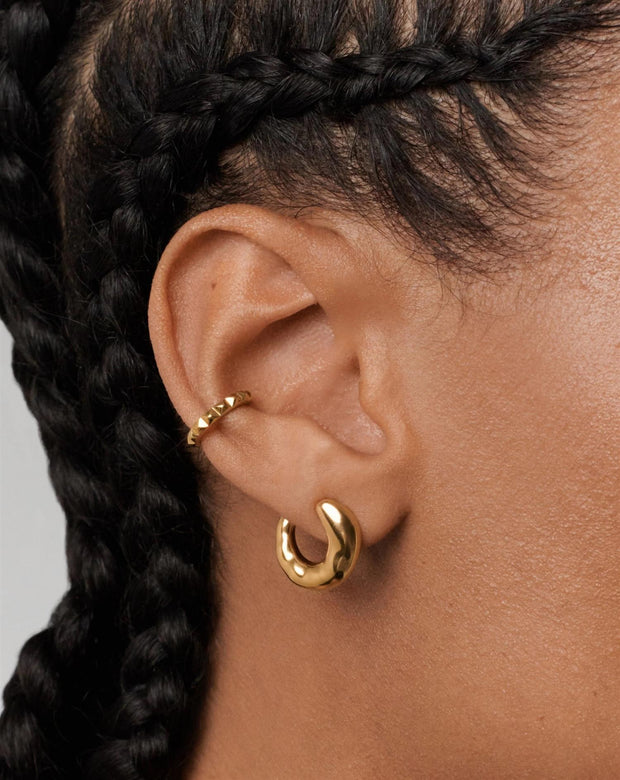 Molten Open Stud Earrings