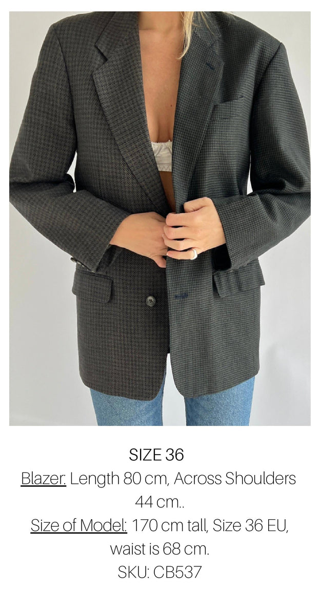 Vintage Contrasted Blazer CB537 Size 36