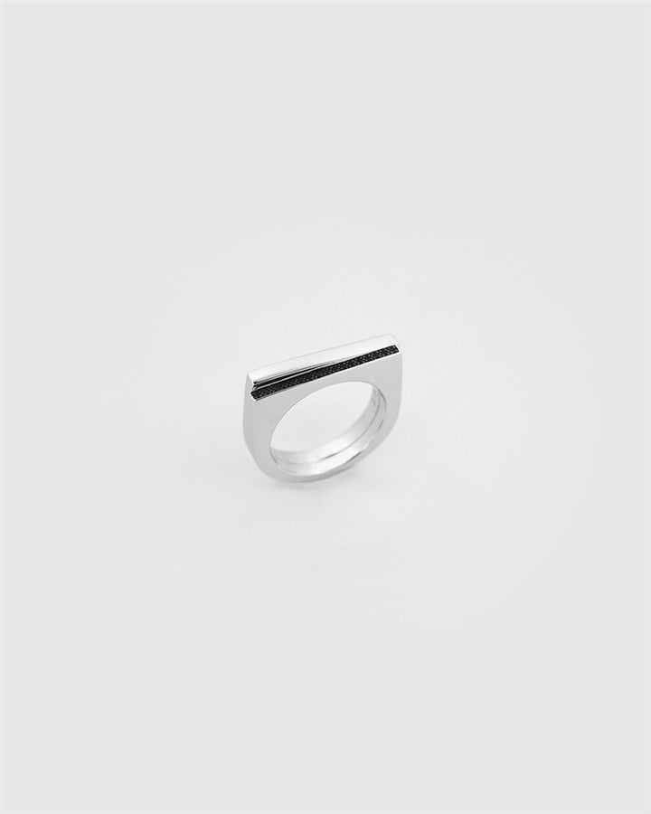 Step Ring Black Spinel