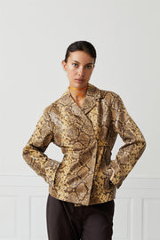 Lisbet Jacket Brown Snake