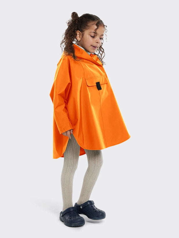 Kid's Bergen Mini Poncho Russet Orange