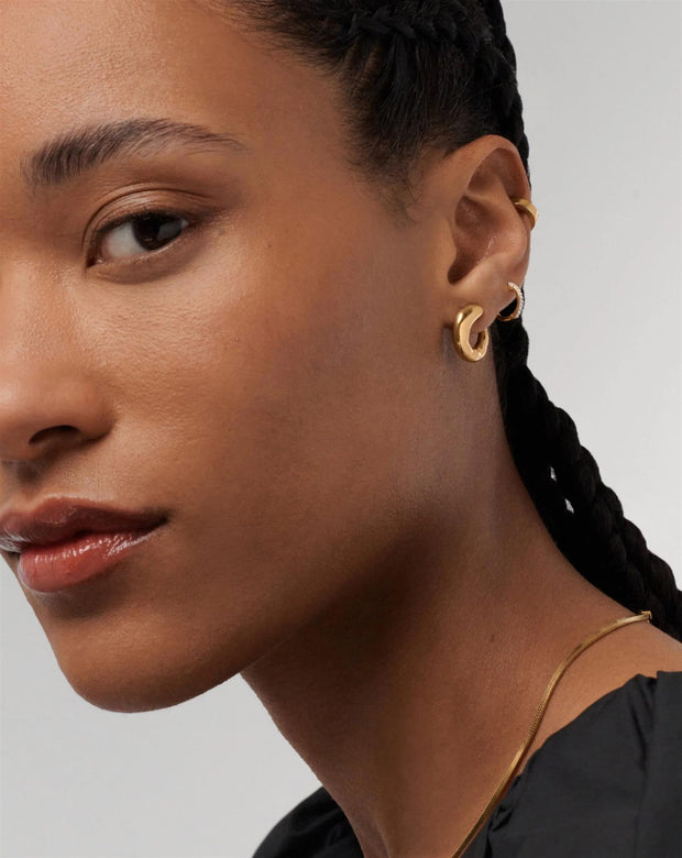 Molten Open Stud Earrings