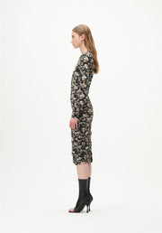 Daina Dress Swirly Flower