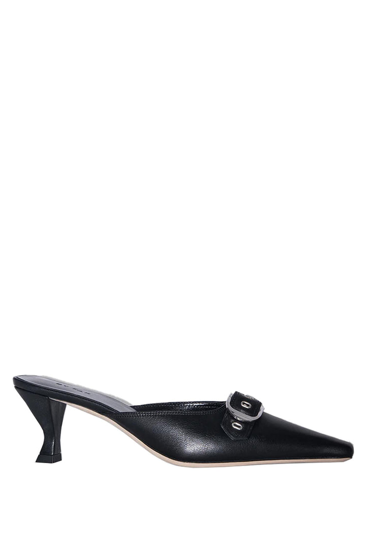 Evelyn Mule Black Nappa Leather