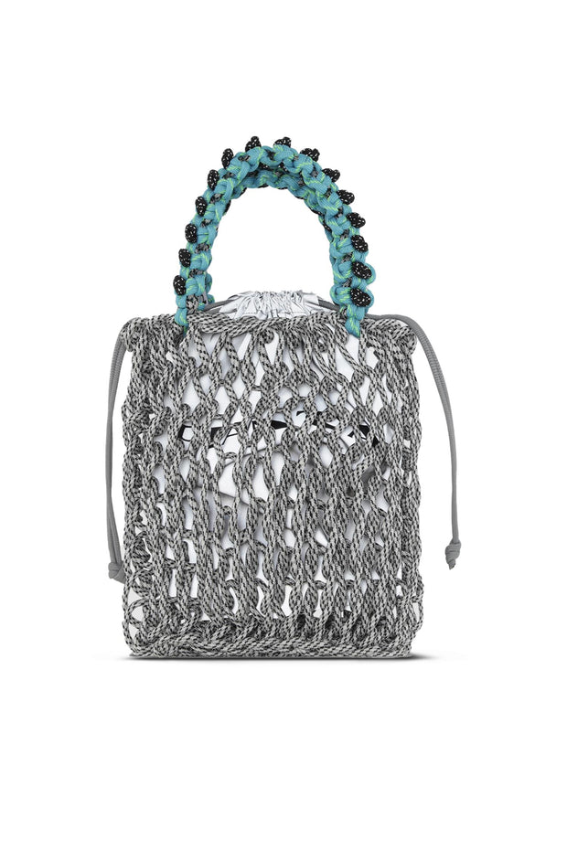 Daisy Mesh Bag Speckle/Turquoise