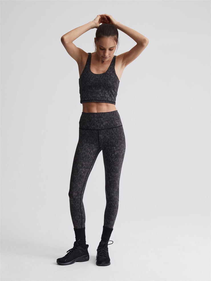 Let's Go High Rise Legging 25 Monochrome Cheetah