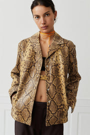 Lisbet Jacket Brown Snake