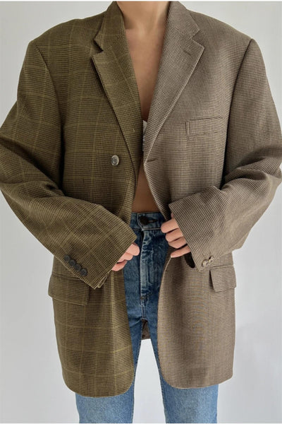 Vintage Contrasted Blazer CB582 Size 40