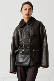 Ada Jacket Distressed Brown