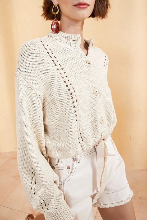 Magda Cardigan Alabaster