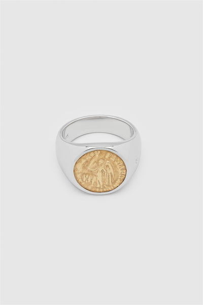 Men's Coin Ring Gold