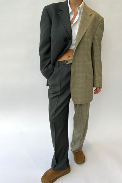 Vintage Contrast Suit CS92 Size 40