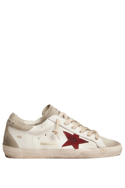 Superstar Leather Sneakers Suede Star White/Ice/Red
