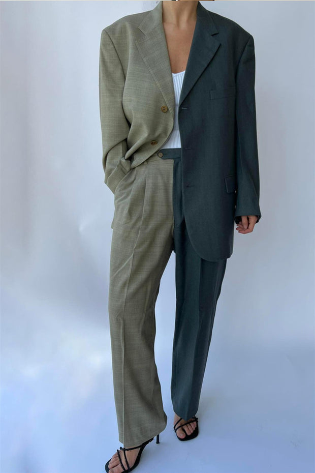 Vintage Contrast Suit CS91 Size 40