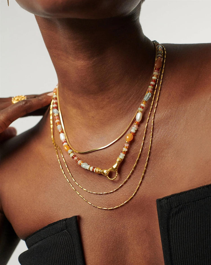 In Good Hands Necklace Red