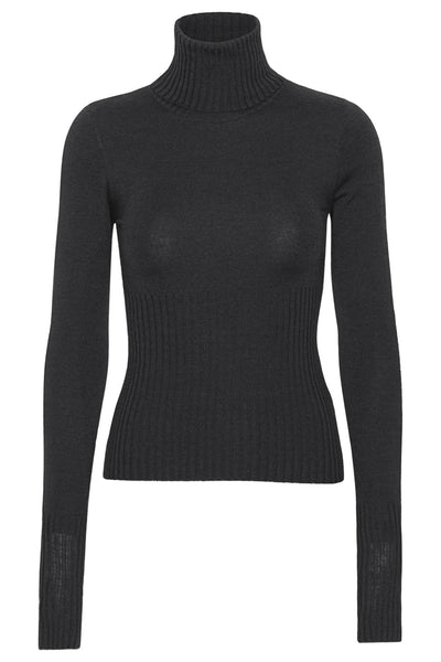 Sheer Knit Sweater Black