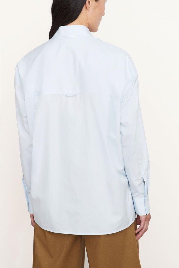 Convertible Button Down Shirt Powder Blue