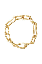 Molten Twisted Infinity Chain Bracelet