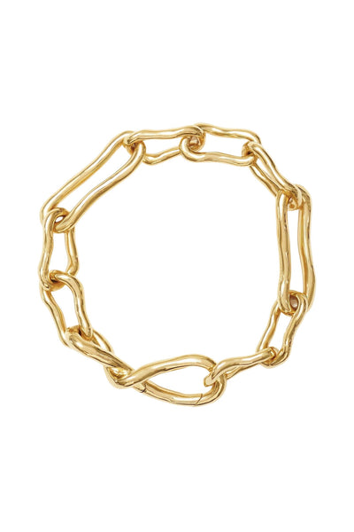 Molten Twisted Infinity Chain Bracelet