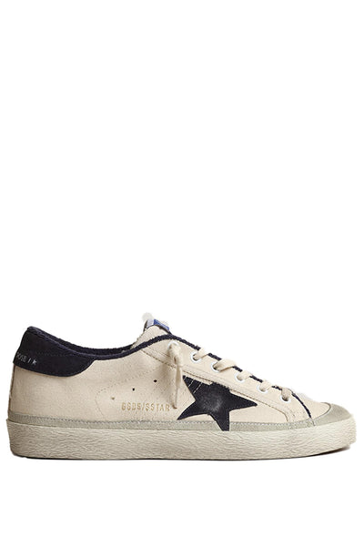 Superstar Canvas Sneakers Suede Star Cream/Blue/Ice